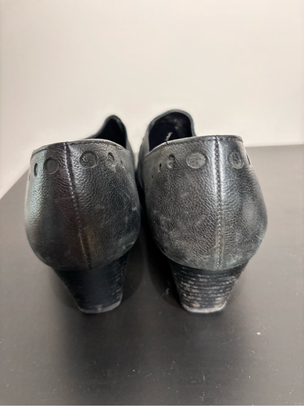 Hogl Leather Heels Booties Black Size 37 - Picture 8 of 14
